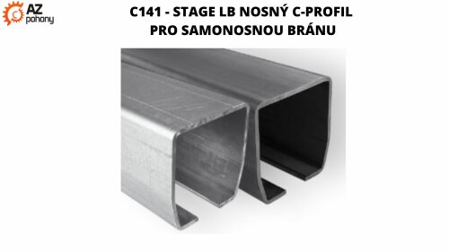 C141 - STAGE LB  nosný c-profil pro samonosnou bránu